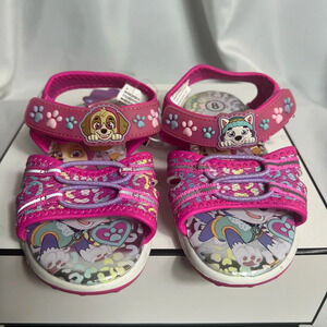 Nickelodeon Paw Patrol Toddler Girls Ankle Strap Light Up Sandals Size 7 Pink